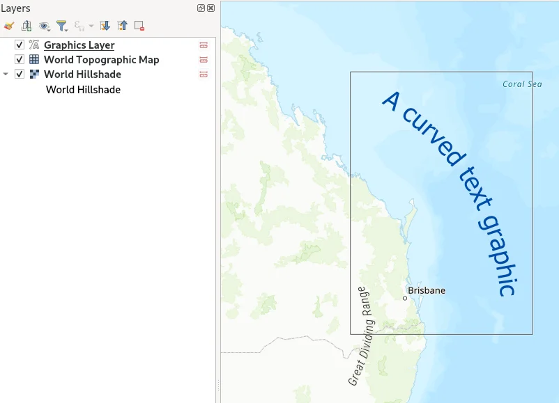 Curved text graphic conversion